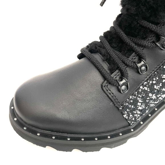 NEW Sorel Black Lennox Lace Cozy Waterproof Boots US 8 - Picture 7 of 11